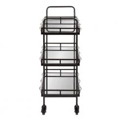 Ketia Black Bar Cart by Kate and Laurel -Sealy Sales Store black kate and laurel bar carts 221170 fa 1000 1