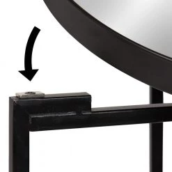 Celia 14 in. Black Round Glass End Table by Kate and Laurel 12 Celia 14 in. Black Round Glass End Table by Kate and Laurel -Sealy Sales Store black kate and laurel end side tables 213962 77 1000