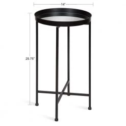 Celia 14 in. Black Round Glass End Table by Kate and Laurel 13 Celia 14 in. Black Round Glass End Table by Kate and Laurel -Sealy Sales Store black kate and laurel end side tables 213962 c3 1000