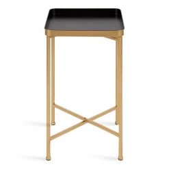 Celia 13.75 in. Black Square Metal End Table by Kate and Laurel -Sealy Sales Store black kate and laurel end side tables 219958 4f 1000