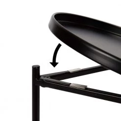 Ulani 12.00 in. Black Round Metal End Table with 3-Pieces by Kate and Laurel 11 Ulani 12.00 in. Black Round Metal End Table with 3-Pieces by Kate and Laurel -Sealy Sales Store black kate and laurel end side tables 221256 77 1000