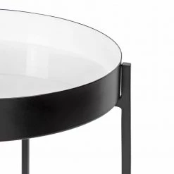Nira 15 in. Black Round Metal End Table by Kate and Laurel 16 Nira 15 in. Black Round Metal End Table by Kate and Laurel -Sealy Sales Store black white kate and laurel end side tables 217250 1f 1000