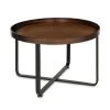 Zabel Bronze 18 in. Round Metal Coffee Table by Kate and Laurel -Sealy Sales Store bronze kate and laurel coffee tables 214976 64 1000