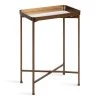 Celia 18 in. Bronze Rectangle Glass End Table by Kate and Laurel -Sealy Sales Store bronze kate and laurel end side tables 219954 64 1000