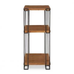 Lintz 12 in. Brown Square Wood End Table by Kate and Laurel -Sealy Sales Store brown kate and laurel end side tables 214792 4f 1000