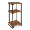 Lintz 12 in. Brown Square Wood End Table by Kate and Laurel -Sealy Sales Store brown kate and laurel end side tables 214792 64 1000