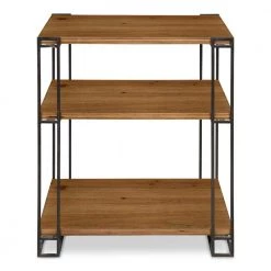 Lintz 20.38 in. Brown Rectangle Wood End Table by Kate and Laurel -Sealy Sales Store brown kate and laurel end side tables 214793 4f 1000