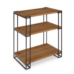 Lintz 20.38 in. Brown Rectangle Wood End Table by Kate and Laurel