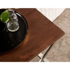 Laraway 20.25 in. Silver Rectangle Wood End Table by Kate and Laurel -Sealy Sales Store brown kate and laurel end side tables 221281 76 1000