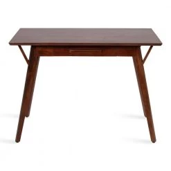 McCutcheon 42 in. Rectangle Brown Wood 1-Drawer Writing Desk by Kate and Laurel -Sealy Sales Store brown kate and laurel writing desks 221186 4f 1000