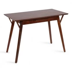 McCutcheon 42 in. Rectangle Brown Wood 1-Drawer Writing Desk by Kate and Laurel
