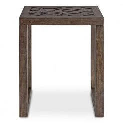 Elyria 20 in. Engraved Gray Rectangle Wood End Table by Kate and Laurel -Sealy Sales Store engraved gray kate and laurel end side tables 219212 4f 1000