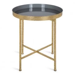 Celia 18.25 in. Gold Round Metal End Table by Kate and Laurel 14 Celia 18.25 in. Gold Round Metal End Table by Kate and Laurel -Sealy Sales Store gold gray kate and laurel end side tables 214605 4f 1000