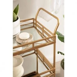 Ketia Gold Bar Cart by Kate and Laurel 12 Ketia Gold Bar Cart by Kate and Laurel -Sealy Sales Store gold kate and laurel bar carts 221172 40 1000