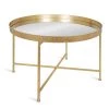 Celia Gold 18.89 in. Round Glass (Mirrored) Top Coffee Table by Kate and Laurel -Sealy Sales Store gold kate and laurel coffee tables 214679 64 1000