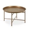 Mahdavi Gold 25.50 in. Round Metal Coffee Table by Kate and Laurel 2 Mahdavi Gold 25.50 in. Round Metal Coffee Table by Kate and Laurel -Sealy Sales Store gold kate and laurel coffee tables 215287 64 1000