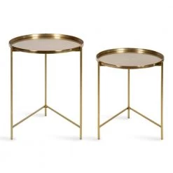 Ulani 18.50 in. Gold Round Metal End Table by Kate and Laurel 13 Ulani 18.50 in. Gold Round Metal End Table by Kate and Laurel -Sealy Sales Store gold kate and laurel end side tables 221835 4f 1000