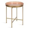 Celia 18.37 in. Gold Round Metal End Table by Kate and Laurel -Sealy Sales Store gold pink kate and laurel end side tables 219939 64 1000