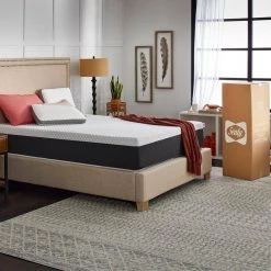 Cool and Clean 12 in. Medium Memory Foam Queen Mattress by Sealy -Sealy Sales Store gray and white sealy mattresses f03 00180 qn0 31 1000