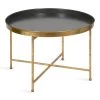 Celia Gray 19 in. Round Metal Coffee Table by Kate and Laurel -Sealy Sales Store gray gold kate and laurel coffee tables 221159 64 1000
