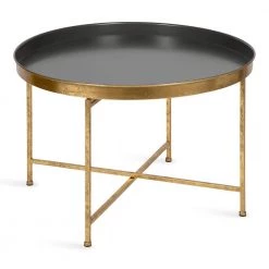 Celia Gray 19 in. Round Metal Coffee Table by Kate and Laurel