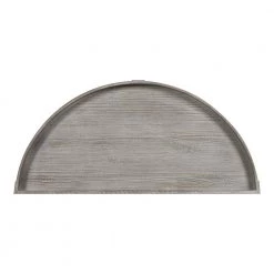 Bellport Gray 30 in. Half Circle MDF Console Table with Shelf by Kate and Laurel -Sealy Sales Store gray kate and laurel console tables 219747 77 1000