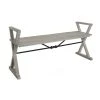 Travere Gray Bench 25 in. x 48 in. x 15 in. by Kate and Laurel