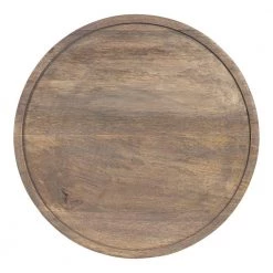 Vale 15.50 in. Gray Round Wood End Table by Kate and Laurel -Sealy Sales Store gray kate and laurel end side tables 219302 77 1000