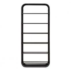 Armenta 4 in. x 13 in. x 30 in. 6-Bottle Gray Metal Floating Decorative Cubby Wall Shelf Without Hooks Without Brackets by Kate and Laurel -Sealy Sales Store gray kate and laurel wine racks 218798 4f 1000