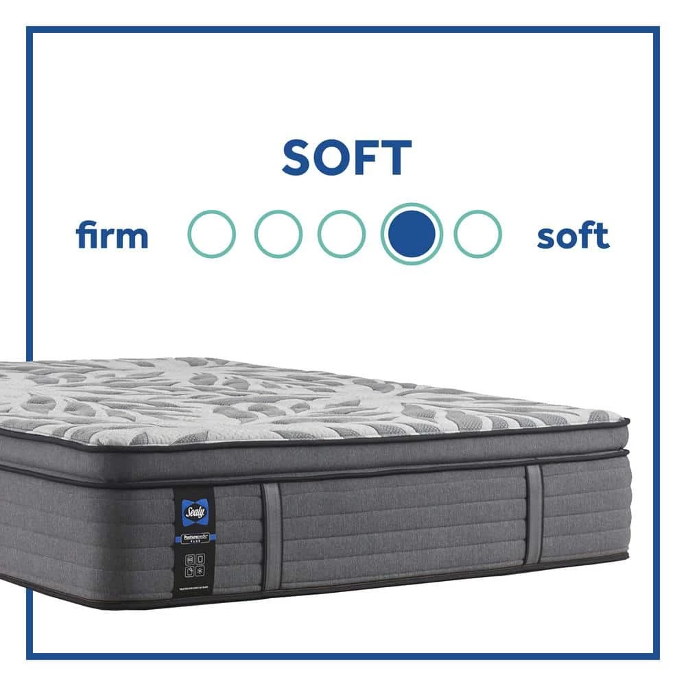 Posturepedic Plus 14 in. Plush Memory Innerspring Euro Pillow Top King Mattress Set by Sealy 6 Posturepedic Plus 14 in. Plush Memory Innerspring Euro Pillow Top King Mattress Set by Sealy - Image 4