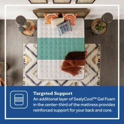 Posturepedic Spring Netherton 12 in. Firm Memory Foam Tight Top California King Mattress Set with 9 in. High Foundation by Sealy -Sealy Sales Store gray sealy mattresses 42957162 4f 1000
