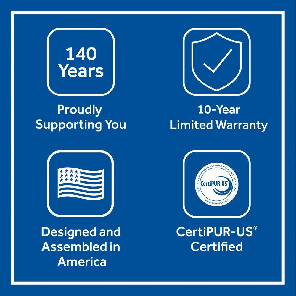 Posturepedic Spring Netherton 12 in. Medium Memory Foam California King Mattress Set with 9 in. High Foundation by Sealy 11 Posturepedic Spring Netherton 12 in. Medium Memory Foam California King Mattress Set with 9 in. High Foundation by Sealy - Image 9