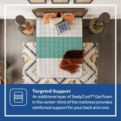 Posturepedic Spring Netherton 12 in. Soft Memory Foam Tight Top Cal Long Twin Mattress Set with 9 in. High Foundation by Sealy -Sealy Sales Store gray sealy mattresses 42957532 4f 1000