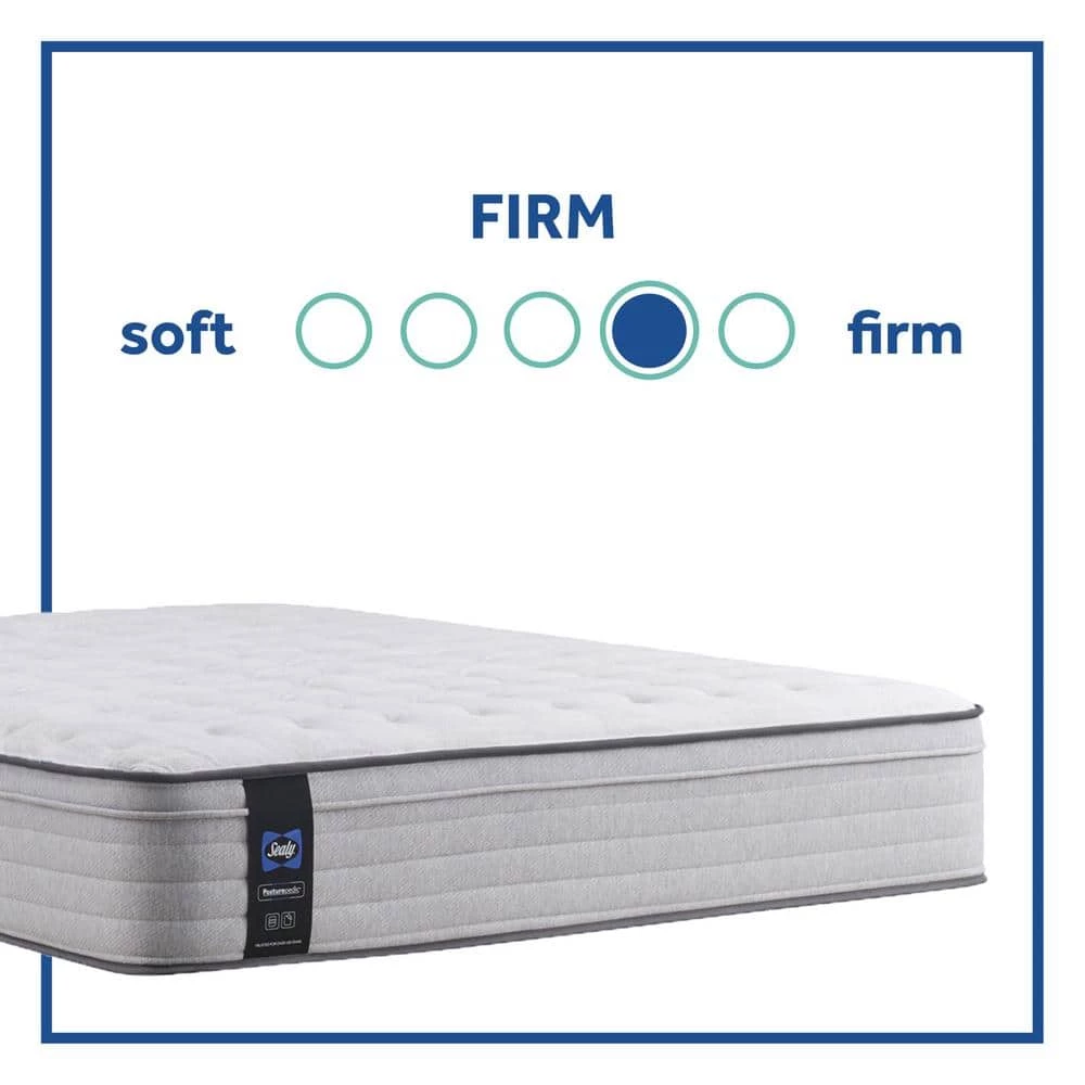 Posturepedic Spring Netherton 13 in. Firm Memory Foam Faux Top Queen Mattress Set with 9 in. High Foundation by Sealy 8 Posturepedic Spring Netherton 13 in. Firm Memory Foam Faux Top Queen Mattress Set with 9 in. High Foundation by Sealy - Image 6