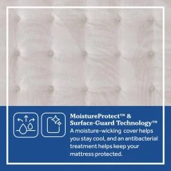 Posturepedic Spring Netherton 14 in. Medium MF Pillow Top California Long Twin Mattress Set with 9 in. High Foundation by Sealy -Sealy Sales Store gray sealy mattresses 42958332 77 1000