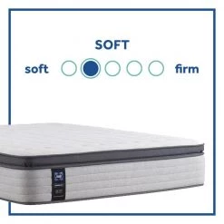 Posturepedic Spring Netherton 14 in. Soft Memory Foam Pillow Top Twin XL Mattress Set with 9 in. High Foundation by Sealy -Sealy Sales Store gray sealy mattresses 42958531 66 1000