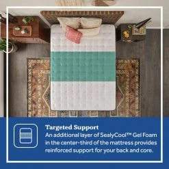 Posturepedic Spring Netherton 14 in. Soft Memory Foam Pillow Top Full Mattress Set with 9 in. High Foundation by Sealy -Sealy Sales Store gray sealy mattresses 42958540 c3 1000