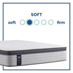 Posturepedic Spring Netherton 14 in. Plush Memory Foam Pillow Top Queen Mattress Set with 9 in. High Foundation by Sealy -Sealy Sales Store gray sealy mattresses 42958551 66 1000