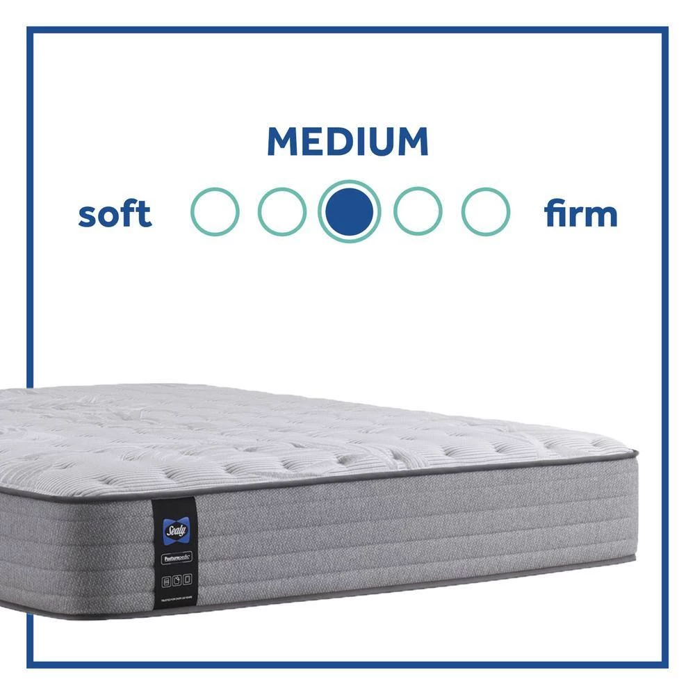 Posturepedic Spring Engelmann 12 in. Medium Memory Foam Tight Top Cal Long Twin Mattress Set with 9 in. High Foundation by Sealy 7 Posturepedic Spring Engelmann 12 in. Medium Memory Foam Tight Top Cal Long Twin Mattress Set with 9 in. High Foundation by Sealy - Image 5