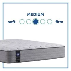 Posturepedic Spring Engelmann 12 in. Medium Memory Foam Tight Top King Mattress Set with 9 in. High Foundation by Sealy -Sealy Sales Store gray sealy mattresses 42958961 66 1000