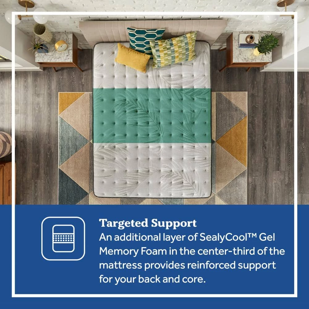 Posturepedic Spring Engelmann 14 in. Firm Memory Foam Faux Top King Mattress Set with 9 in. High Foundation by Sealy 9 Posturepedic Spring Engelmann 14 in. Firm Memory Foam Faux Top King Mattress Set with 9 in. High Foundation by Sealy - Image 7