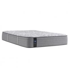 Posturepedic Spring Engelmann 14 in. Medium Memory Foam Faux Top King Mattress Set with 9 in. High Foundation by Sealy -Sealy Sales Store gray sealy mattresses 42959561 40 1000