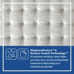 Posturepedic Spring Engelmann 14 in. Plush Memory Foam Faux Top Full Mattress Set with 9 in. High Foundation by Sealy -Sealy Sales Store gray sealy mattresses 42959740 77 1000