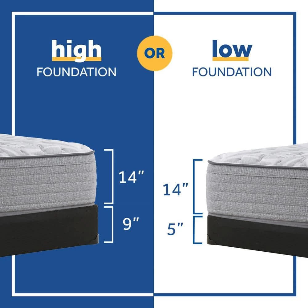 Posturepedic Spring Engelmann 14 in. Plush Memory Foam Faux Top Queen Mattress Set with 9 in. High Foundation by Sealy 6 Posturepedic Spring Engelmann 14 in. Plush Memory Foam Faux Top Queen Mattress Set with 9 in. High Foundation by Sealy - Image 4