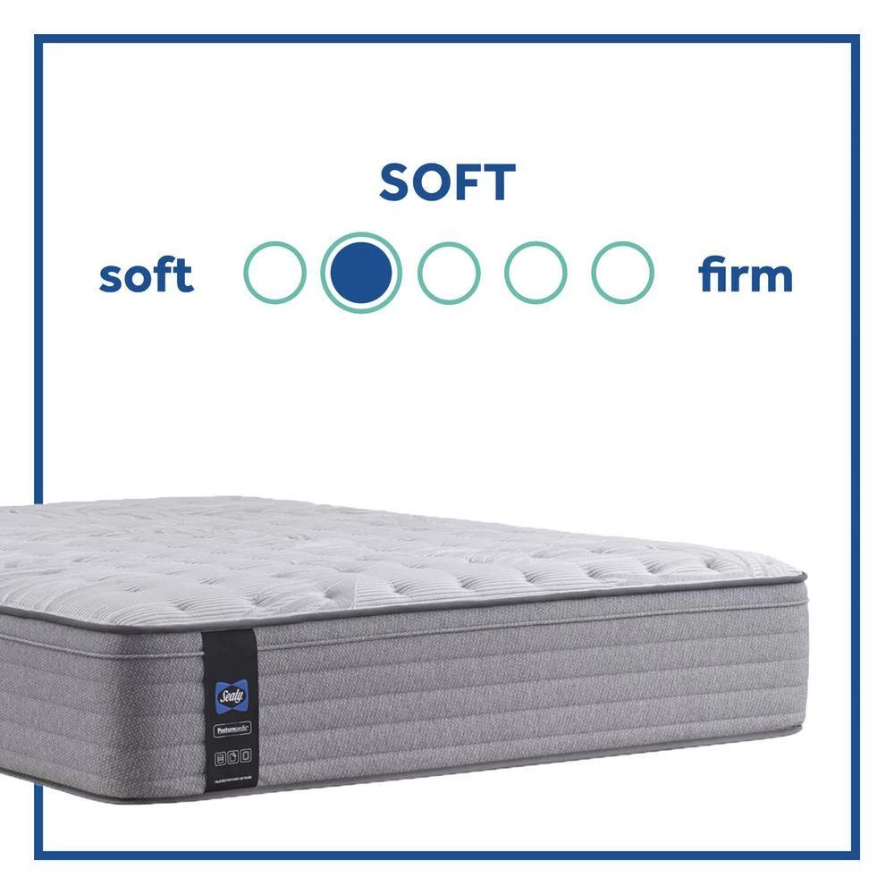Posturepedic Spring Engelmann 14 in. Plush Memory Foam Faux Top King Mattress Set with 9 in. High Foundation by Sealy 7 Posturepedic Spring Engelmann 14 in. Plush Memory Foam Faux Top King Mattress Set with 9 in. High Foundation by Sealy - Image 5