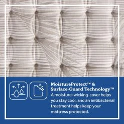 Posturepedic Spring Engelmann 15 in. Medium MF Pillow Top California Long Twin Mattress Set with 9 in. High Foundation by Sealy -Sealy Sales Store gray sealy mattresses 42959932 77 1000