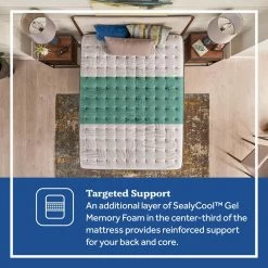 Posturepedic Spring Engelmann 15 in. Medium Memory Foam Pillow Top King Mattress Set with 9 in. High Foundation by Sealy -Sealy Sales Store gray sealy mattresses 42959961 c3 1000