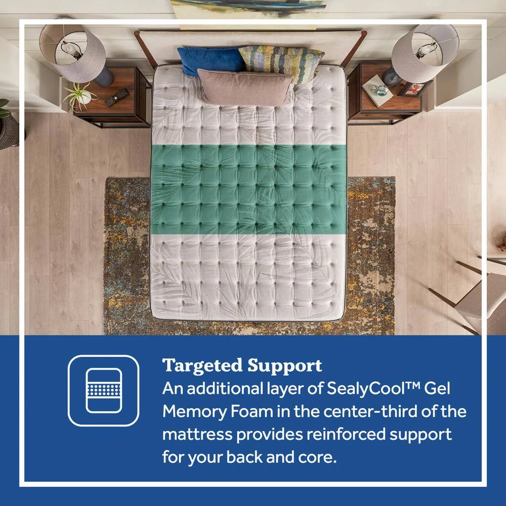 Posturepedic Spring Engelmann 15 in. Soft Memory Foam Pillow Top Cal Long Twin Mattress Set with 9 in. High Foundation by Sealy 9 Posturepedic Spring Engelmann 15 in. Soft Memory Foam Pillow Top Cal Long Twin Mattress Set with 9 in. High Foundation by Sealy - Image 7