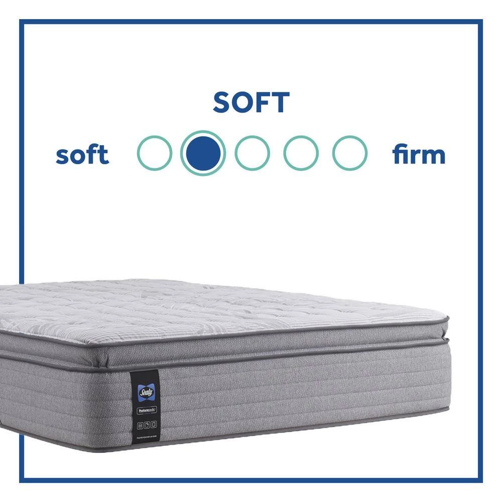 Posturepedic Spring Engelmann 15 in. Soft Memory Foam Pillow Top King Mattress Set with 9 in. High Foundation by Sealy 8 Posturepedic Spring Engelmann 15 in. Soft Memory Foam Pillow Top King Mattress Set with 9 in. High Foundation by Sealy - Image 6
