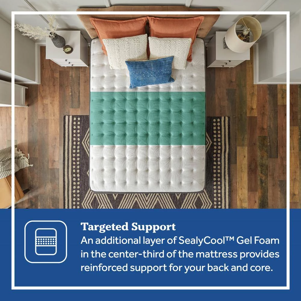 Posturepedic Spring Netherton 13 in. Soft Memory Foam Faux Top Cal Twin Mattress (Qty of 2 required for Split-Cal King) by Sealy 9 Posturepedic Spring Netherton 13 in. Soft Memory Foam Faux Top Cal Twin Mattress (Qty of 2 required for Split-Cal King) by Sealy - Image 7